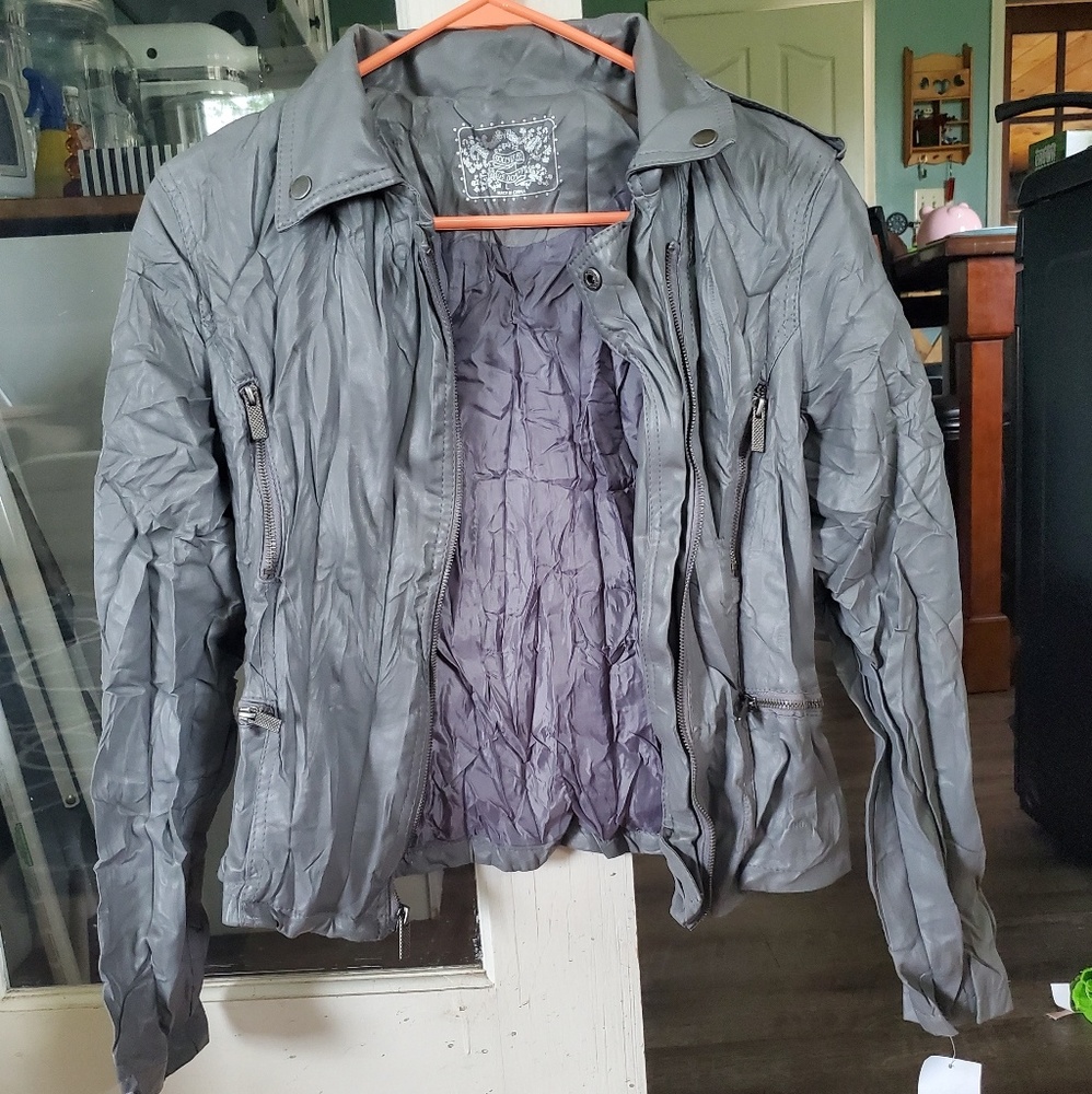 Dollhouse Large Faux Leather Jacket